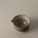 Matcha Chawan bowl Thea Studio Foon brown unglazed top down